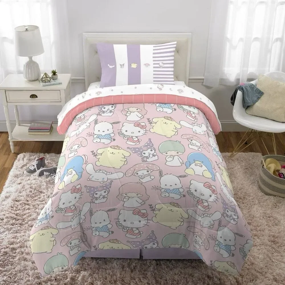 Hello Kitty Twin Comforter Sanrio Kids Bedding Set